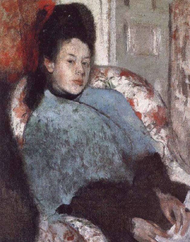 Germain Hilaire Edgard Degas Portrait of Elena Carafa China oil painting art